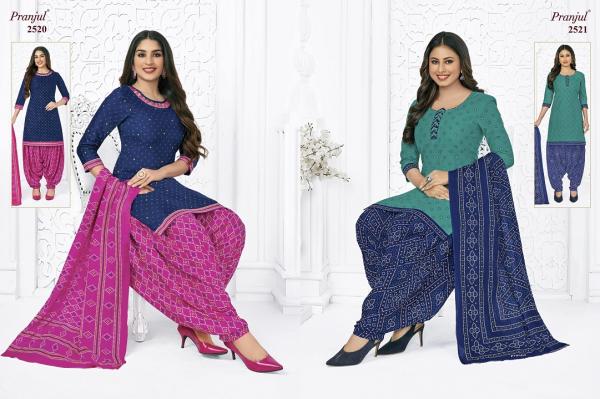 Pranjul Priyanshi Vol-25 Patiyala Special Cotton Designer Dress Materail